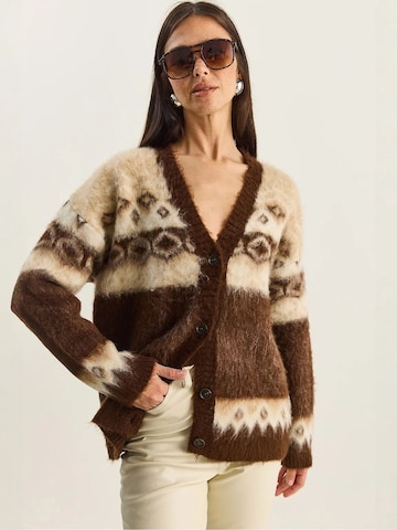 Bianco Lucci Strickjacke in Braun