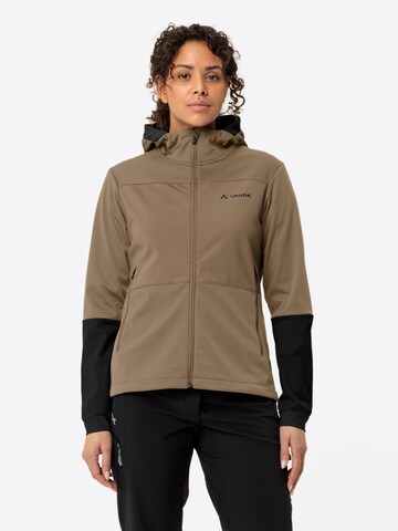 VAUDE Sportjas ' Qimsa ' in Beige: voorkant