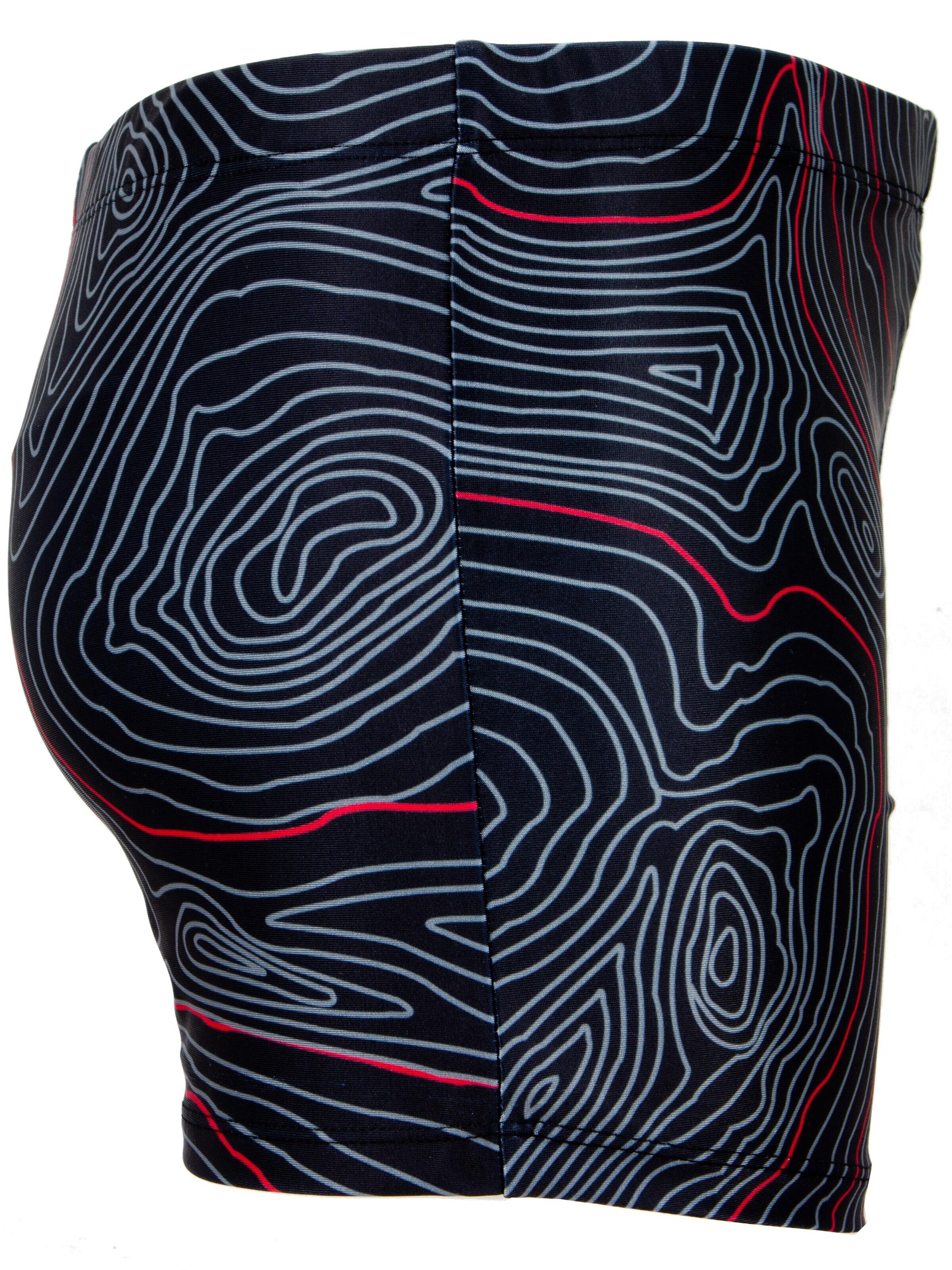 Guggen Mountain Badeshorts 'Badehose TS1-2-3' in Rot