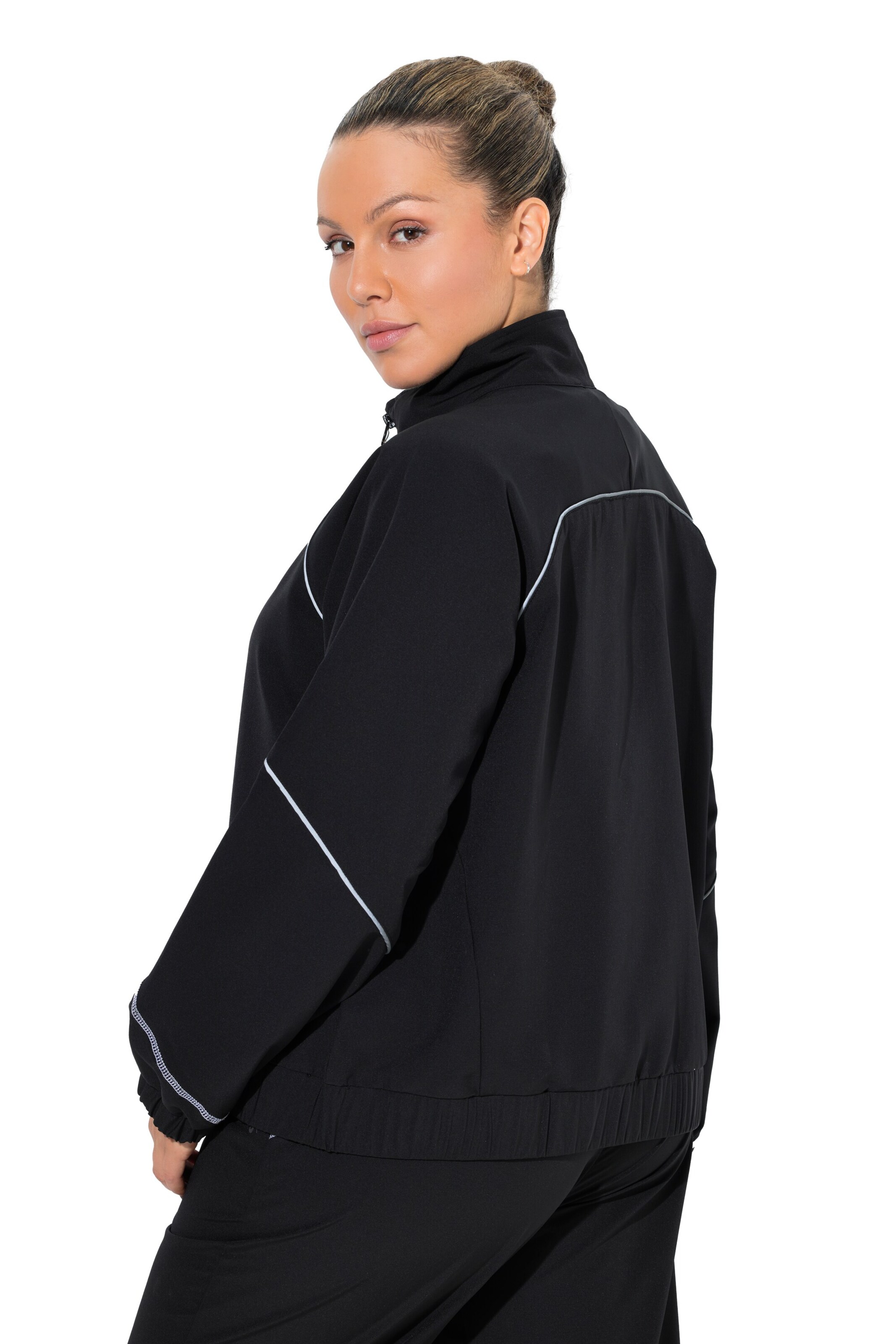 Ulla Popken Weatherproof jacket in Black