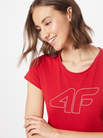 4F Functioneel shirt in Rood