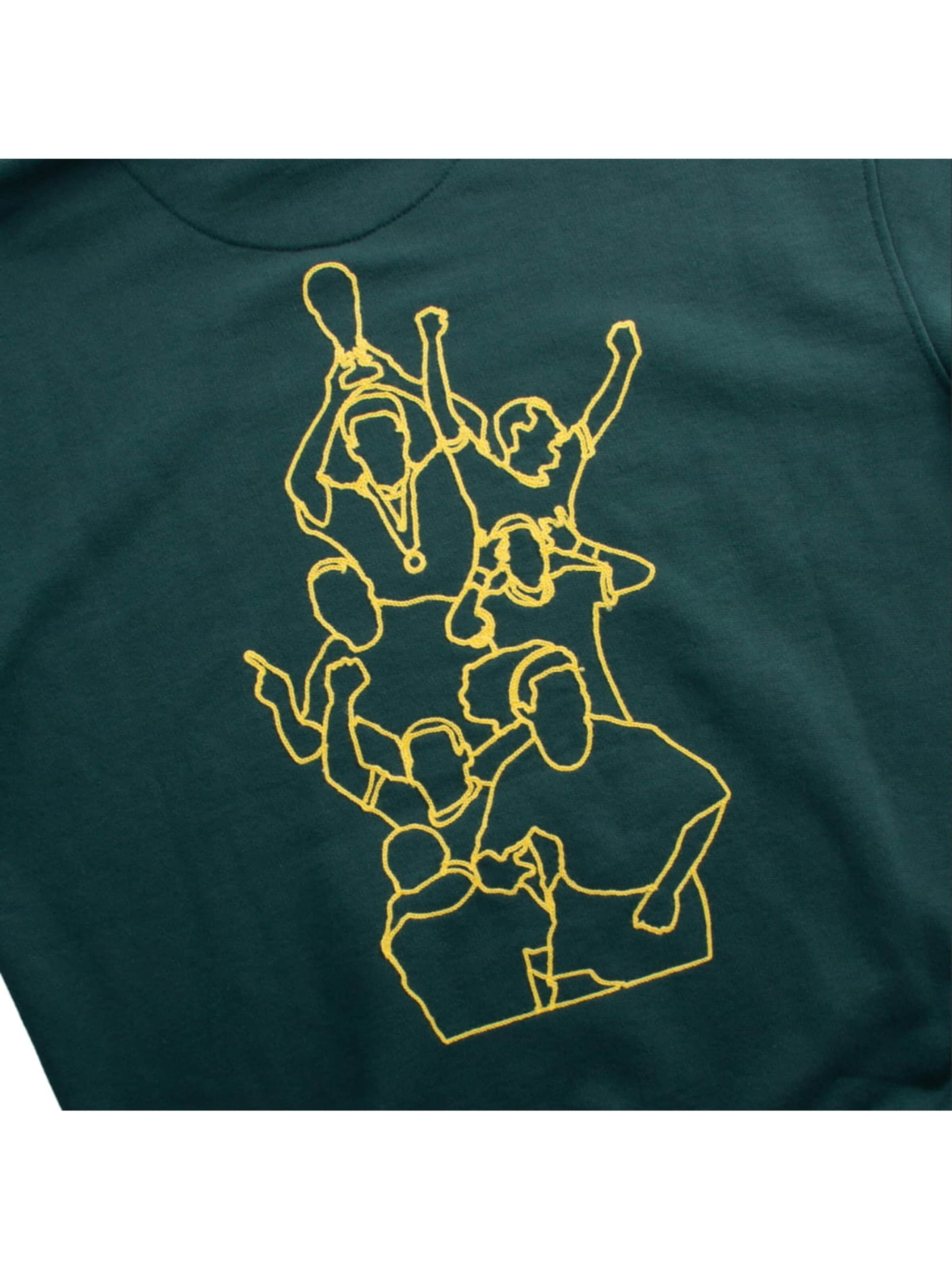 COPA FOOTBALL Trui 'Brazil Legends Geborduurde Hoodie' in Groen