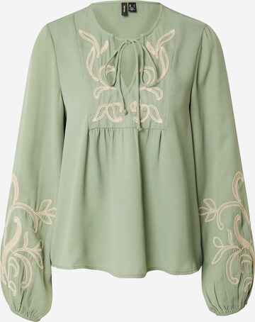 VERO MODA Blouse 'NORA' in Green: front