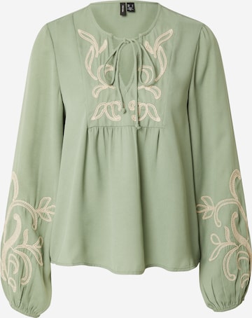 VERO MODA - Blusa 'NORA' en verde: frente