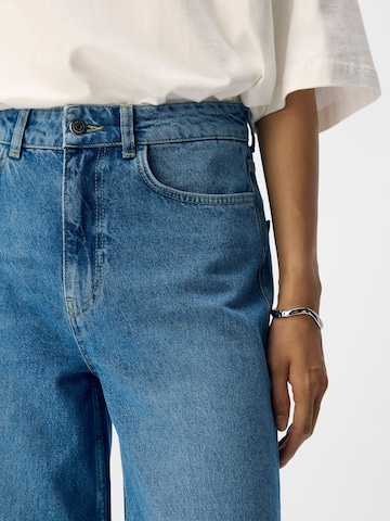 OBJECT Wide leg Jeans in Blauw