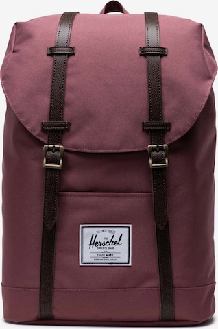 Herschel - Mochila 'Retreat' em vermelho: frente