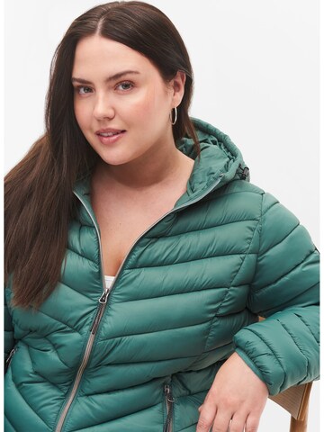 Zizzi Between-season jacket in Green