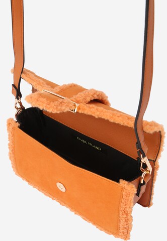 River Island - Bolso de hombro 'BORG' en naranja