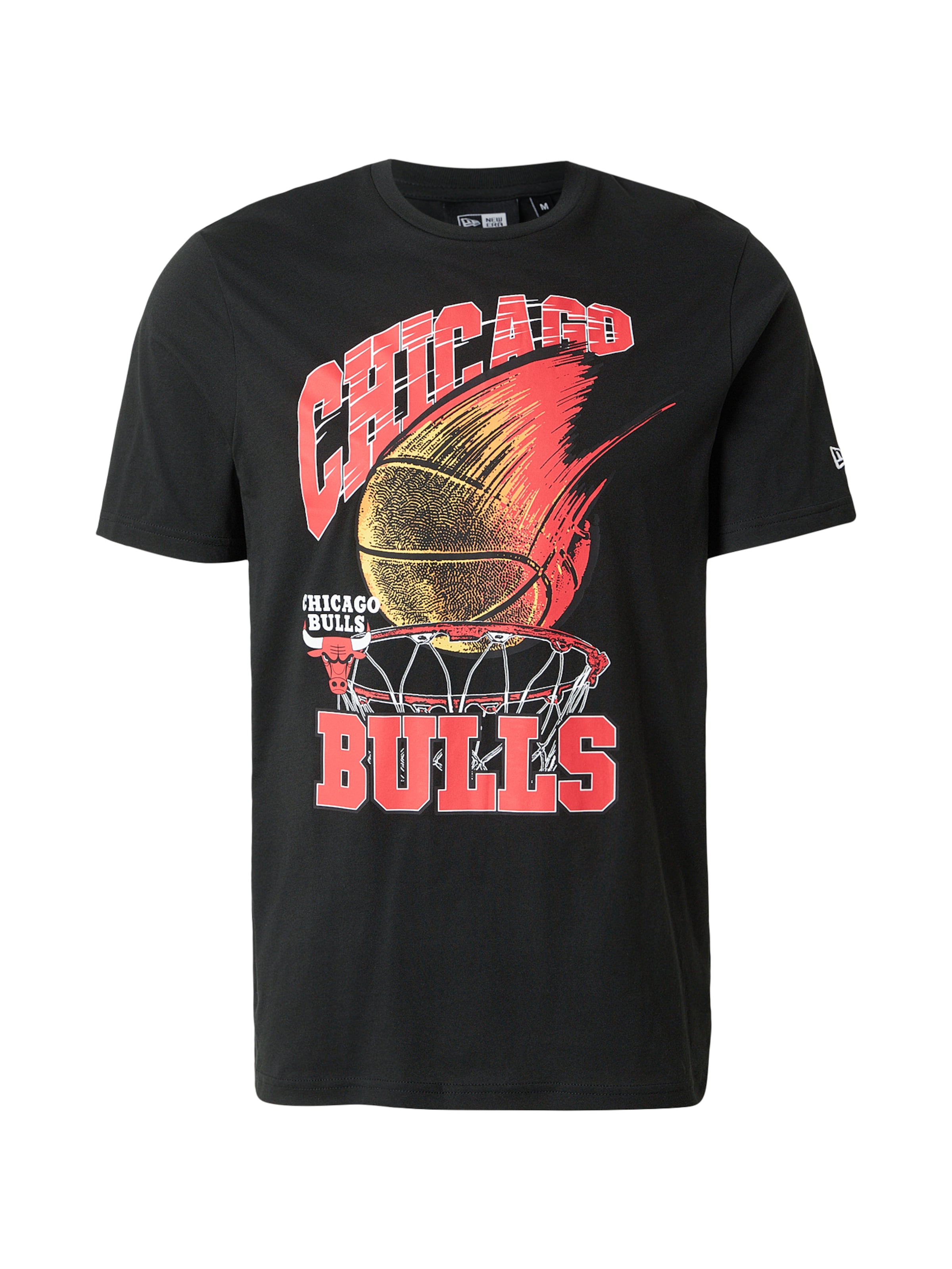NEW ERA - Camisa 'NBA BALL' em preto: frente