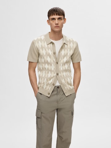 SELECTED HOMME Shirt in Beige: front