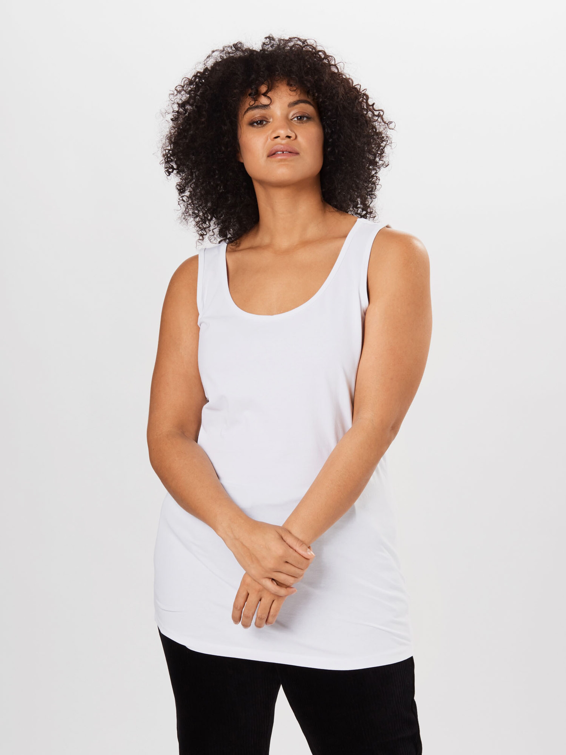 Frauen Shirts & Tops Zizzi Tanktop in Weiß - QM24667 Frauen Shirts & Tops Zizzi Tanktop in Weiß - QM24667
