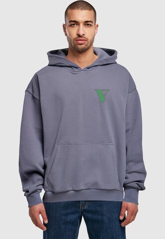 Merchcode Sweatshirt 'Grand Collage' in Blue: front