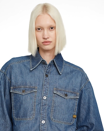 G-STAR Button Up Shirt 'Relaxed' in Blau
