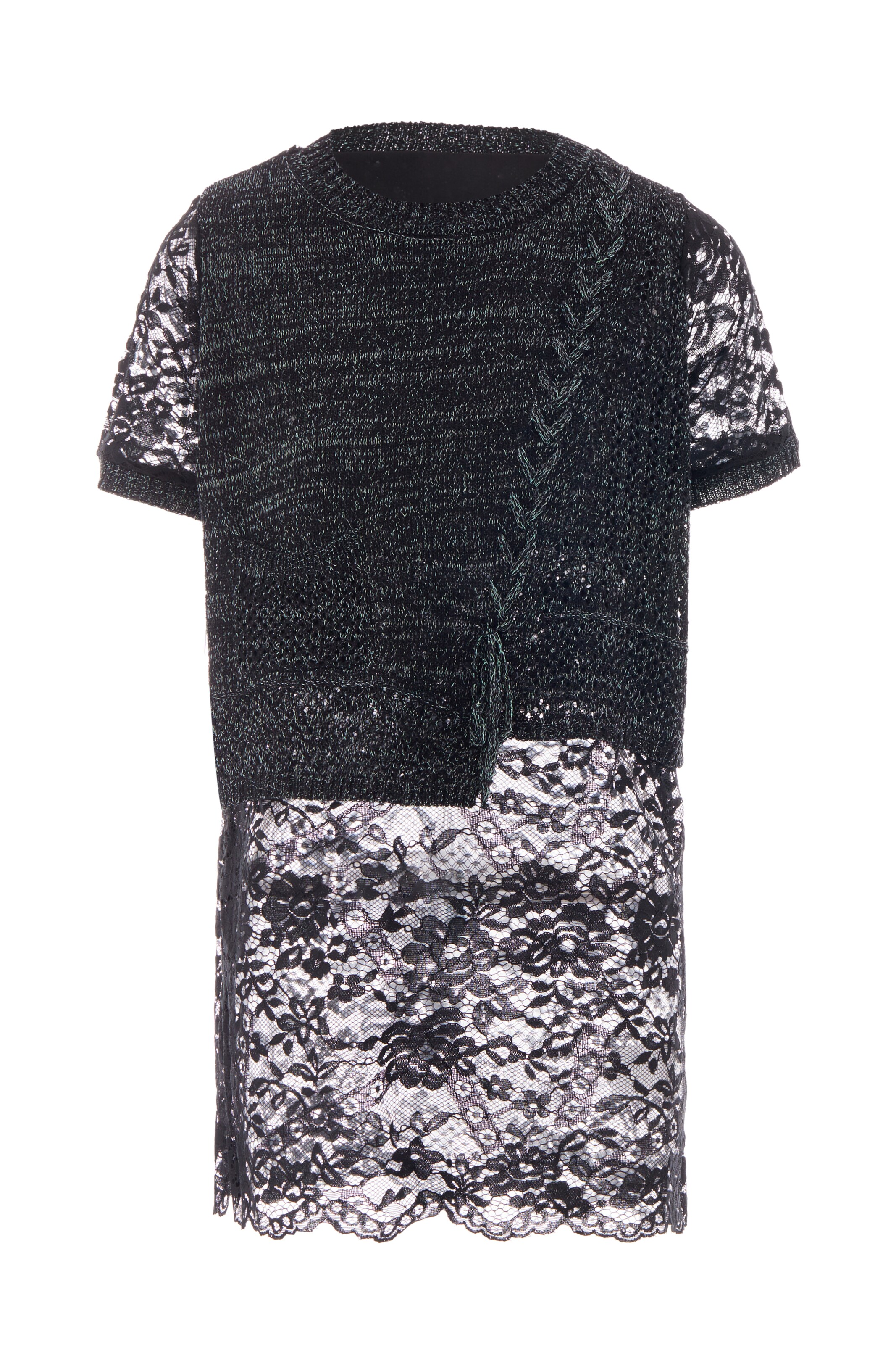 Pulover de la Sidona pe negru: față