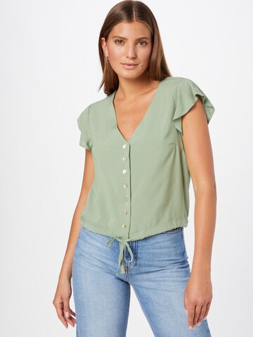 Hailys Blouse in Groen: voorkant