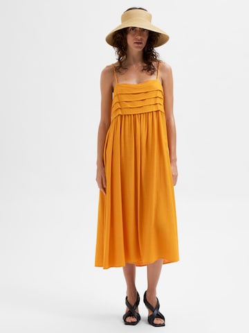 SELECTED FEMME Jurk 'Giulia' in Oranje