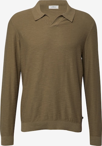 s.Oliver Pullover in Grün: Vorderseite