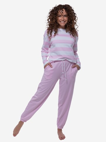 Mey Pyjama 'Streaked Lines' in Pink