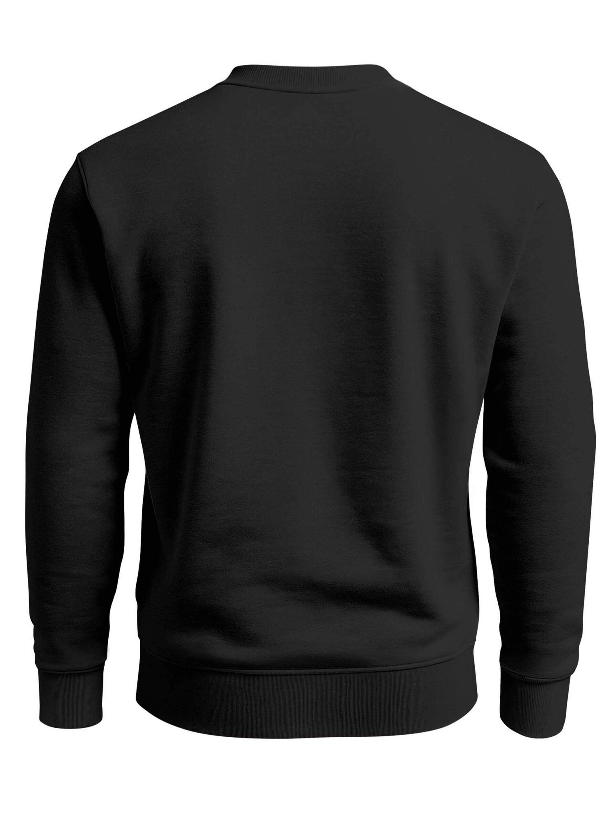Neverless Sweatshirt 'kleiner Fuchs' in Black