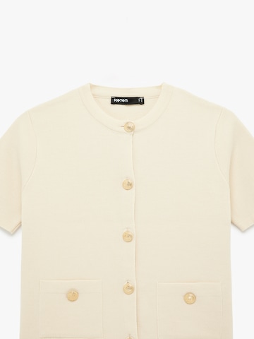 Koton Gebreid vest in Beige