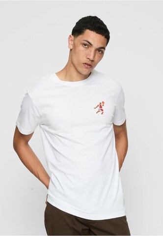 Mister Tee Shirt 'Basketball Player' in White: front