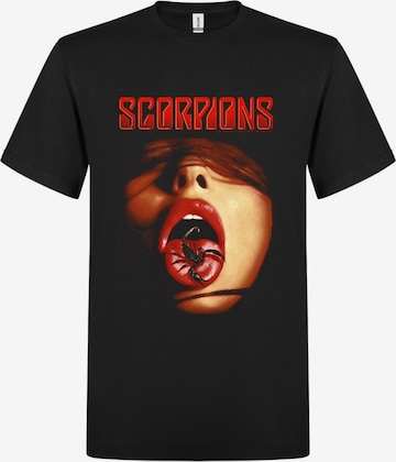 T-Shirt 'Scorpions Tongue T-Shirt' Scorpions en noir : devant