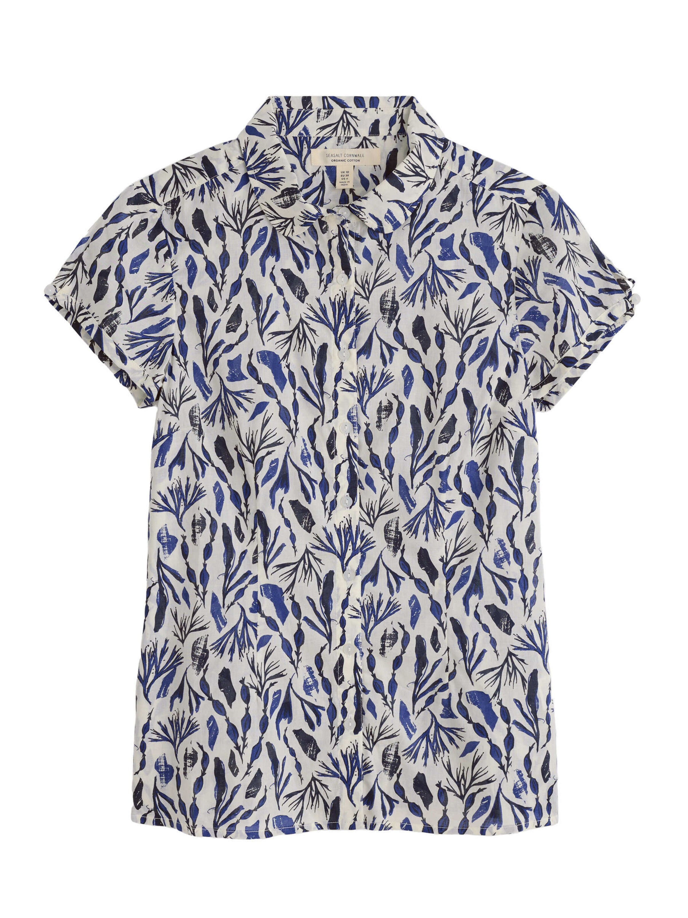 Seasalt Cornwall Blouse 'Rushmaker' in Blauw: voorkant