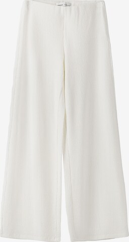 Pantalon Bershka en blanc : devant