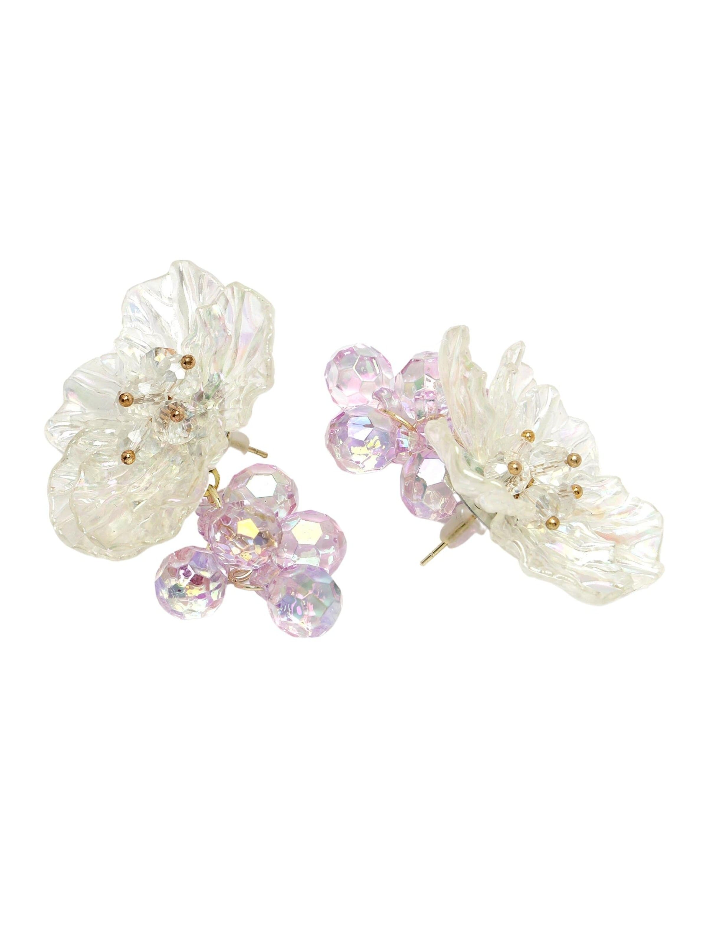AVANT-GARDE PARIS - Pendientes 'Ilonaette' en blanco