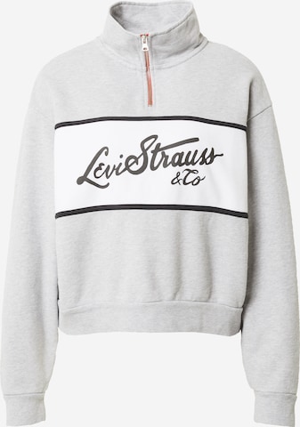LEVI'S ®Sweater majica 'CB Logo Sweatshirt' - siva boja: prednji dio