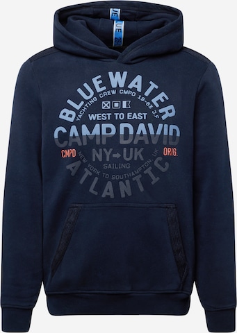 CAMP DAVID Sweatshirt in Blue: front