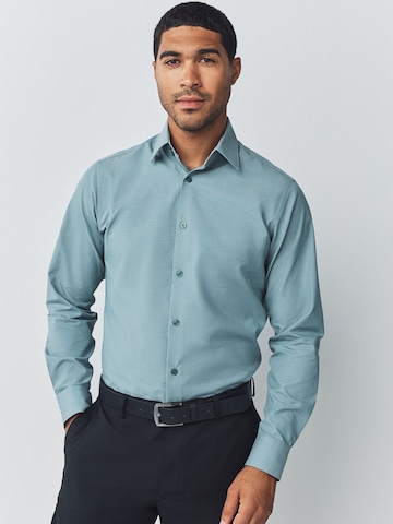 Next Regular fit Button Up Shirt in Green: front
