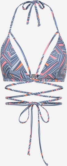 Top per bikini 'Lisa' LSCN by LASCANA di colore blu colomba / blu cielo / arancione, Visualizzazione prodotti