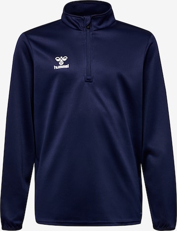 Hummel Sportief sweatshirt 'ESSENTIAL' in Blauw: voorkant