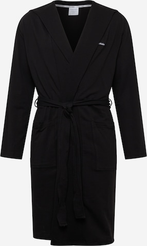 Calvin Klein Underwear Long Bathrobe 'Robe' in Black: front