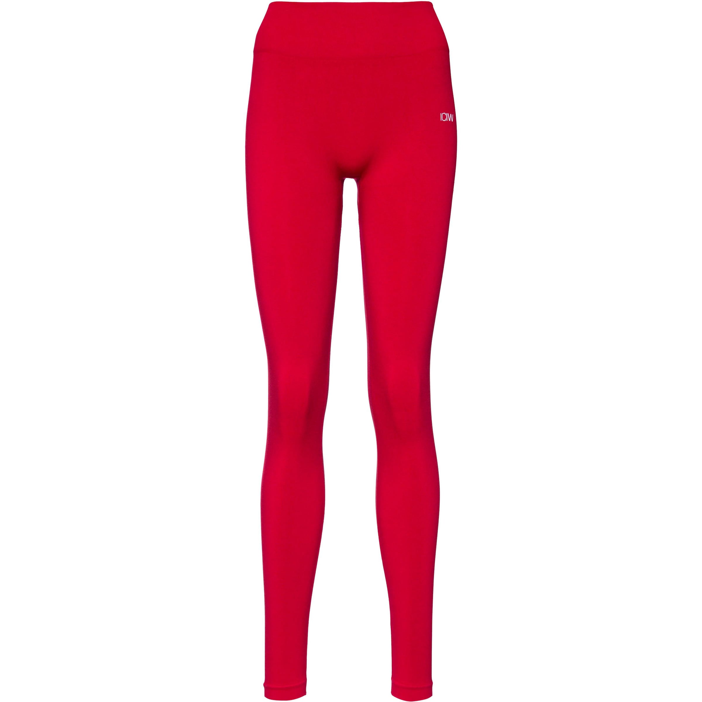 ICANIWILL Workout Pants in Red: front