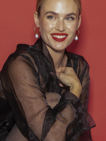 Luxenter Øreringe 'Nemys' i hvid