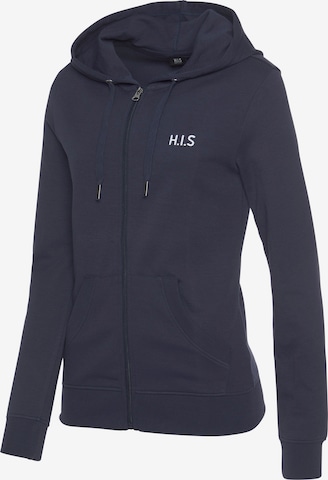 H.I.S Zip-Up Hoodie in Blue