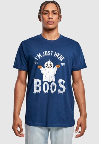 ABSOLUTE CULT Shirt 'Halloween - Boos' in Blue: front
