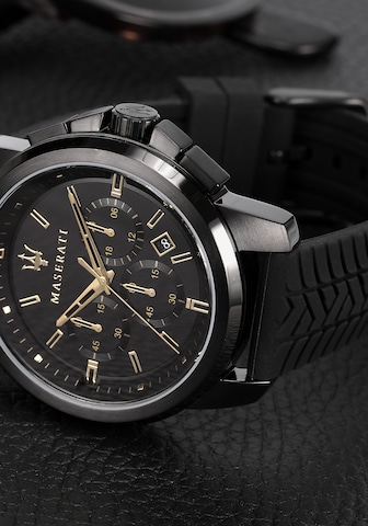 Maserati Uhr in Schwarz