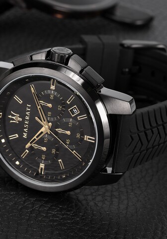 Maserati Uhr in Schwarz