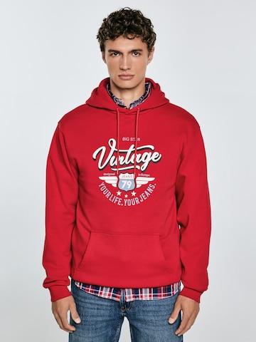 Sweat-shirt 'LUKA' BIG STAR en rouge : devant