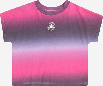 T-Shirt CONVERSE en rose : devant