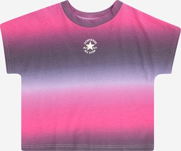 T-Shirt CONVERSE en rose : devant