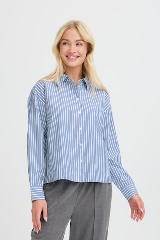 b.young - Blusa 'HILDE' en azul: frente