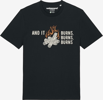 T-Shirt 'And It Burns' Watapparel en noir : devant
