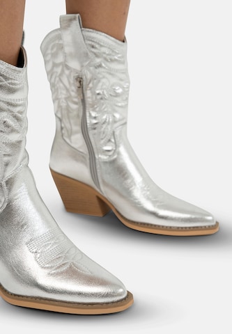 Salinyang Cowboylaarzen in Zilver