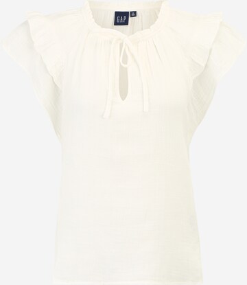 Gap Tall Blouse in Wit: voorkant