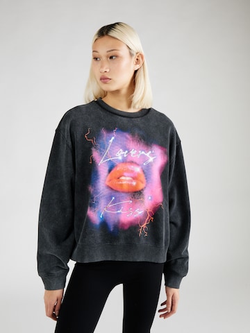 HUGO Red Sweatshirt 'Deroxina' i grå: forside