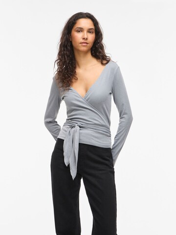 VILA Shirt 'VIGina' in Grijs: voorkant